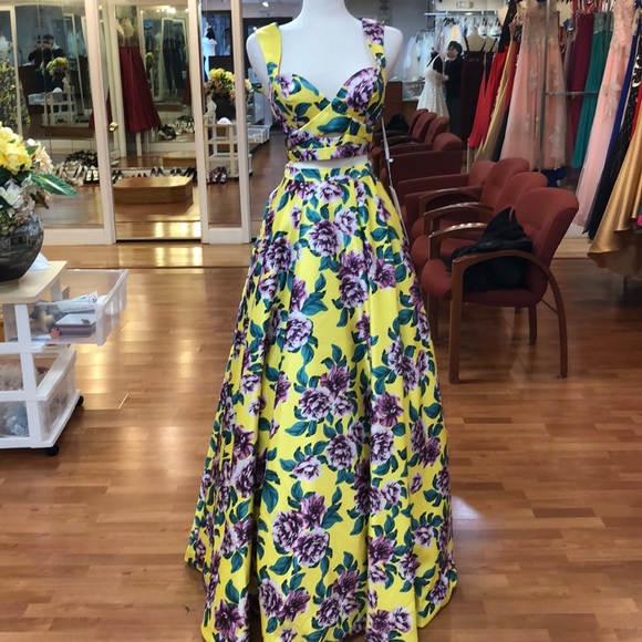 Rachel Allan Dresses & Skirts - ✔️ Two piece yellow lilac prom dress